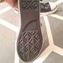 Girls black glitter converse Image 4
