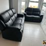 Brand new Black leather Reclining Sofas sets Image 2