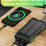 10000mAh Solar Portable Power Bank with Hand Crank Generator, SOS Distress Signal Light & Dual Super Bright Flashlights Image 8