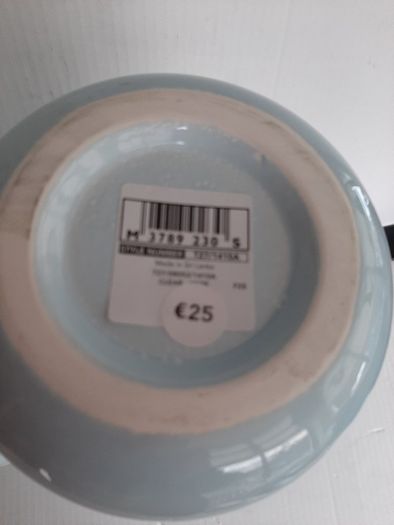 new tall vase Marks & Spencer sticker attached