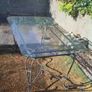 Garden table with glass top Image 2