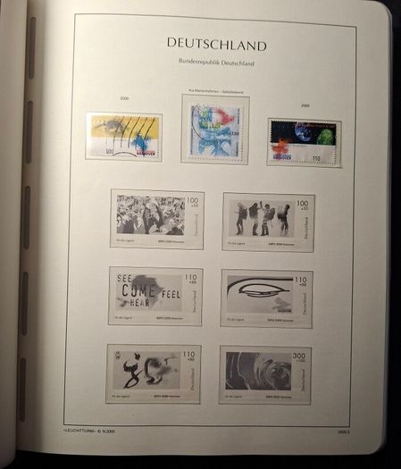 Germany Leuchtturm Stamp Binder with stamps
