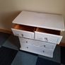 solid pine chest of drawers 3 large drawers and 2 small drawers Image 4