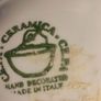 Vintage C.E.P.A. ceramic hand decorated made in Italy 5 section dip tray harvest leaves Image 7
