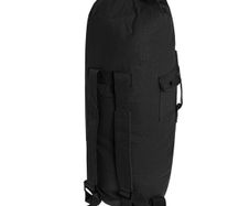 NEW US Navy Duffel Military Backpack 75 L Black Cotton Canvas