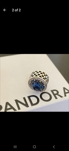 Pandora blue charm