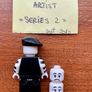 Lego minifigure Mime Artist - Series 2 (2010) Image 2