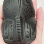 Vintage black statuette of an Egyptian pharaoh. Image 3