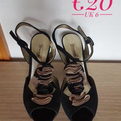 Dune Real Suede High Heels - UK6