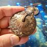 Tibetan Tingsha Bells Cymbals Dragons 5.5cm Leather Cord Use For Prosperity & Meditation Image 4