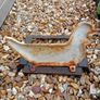 Vintage Cast Iron Chicken Boot Scraper Image 4