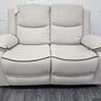 Cream & Grey Chloe 3+2 Seater Micro Fabric Recliner Sofas Image 4