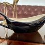 Vintage Slender 1950s Avant Garde Gravy Boat Black White Image 8