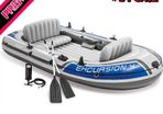 Excursion Inflatable Boat Set with Aluminium Oars and Pump (4 Person or 5 Person Model)