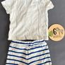 Petit Bateau top+short marine style Image 2