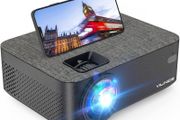 6000 Lux WiFi Projector, Bluetooth Mini Projector with Synchronize Smartphone Screen, Supports 1080P HD 240"Display, Compatible with Laptop, TV Stick, HDMI, VGA, USB, DVD, PS4