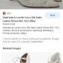 ivory satin lace heels Image 6