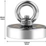 160 Kg (353 LB) Pull Force N35 Super Strong Powerful Round Neodymium Magnet for Magnet Fishing and Retrieving in River (FREE POSTAGE) Image 7
