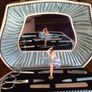 Vintage 1950s Swiss musical ballerina dressing table manicure Box Image 4