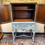 1930s William & Mary Style Painted Cabinet , Radio Art Cabinets, USA Image 4