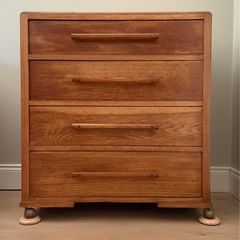 Mid-Century Modern Oak Chest of Drawers