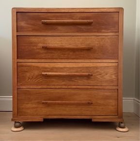 Mid-Century Modern Oak Chest of Drawers