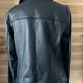 black leather biker jacket Jaeger size UK 10 BNWT Image 8
