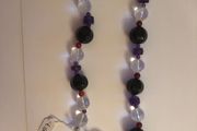 Amethyst, Quartz, Onyx &amp; Carnelian necklace