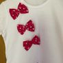 Girl's Brand New White and Pink Short Sleeve Top | Size 2-3 years Image 3
