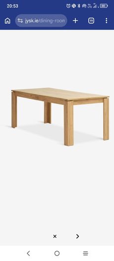 dinning table  200cmx100 brand new too large for the apartment