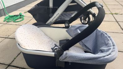 VISTA Uppababy Baby Stroller + Bassinet + Accessories