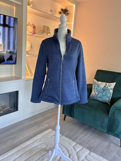 Regatta Womens Mellrey Full Zip Fleece Jacket Navy Blue Size UK 12 / EU 38