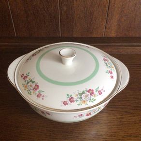Vintage burleigh ware windsor pattern floral covered vegtable serving dish