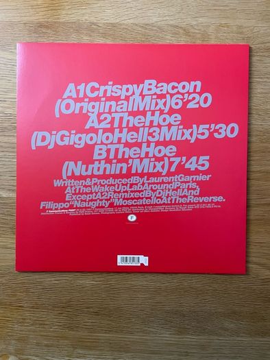 Laurent Garnier - Crispy Bacon - Part 1 - 12" Vinyl Single - 2010 Repress