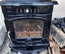 Stove with back boiler