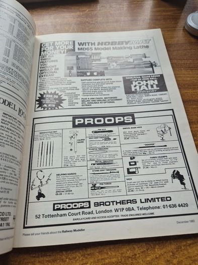 Rare Find: Vintage Railway Modeller December 1983.
