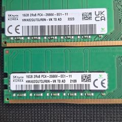32gb Sk Hynix Ddr4 Ram (2x 16gb) 2666mhz