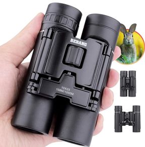10x25 Binoculars for Kids Adult, Small Compact Lightweight Folding Mini Pocket Binoculars for Bird Watching Travel Stargazing Hunting Camping Concerts Sports Theater Opera (FREE POSTAGE)