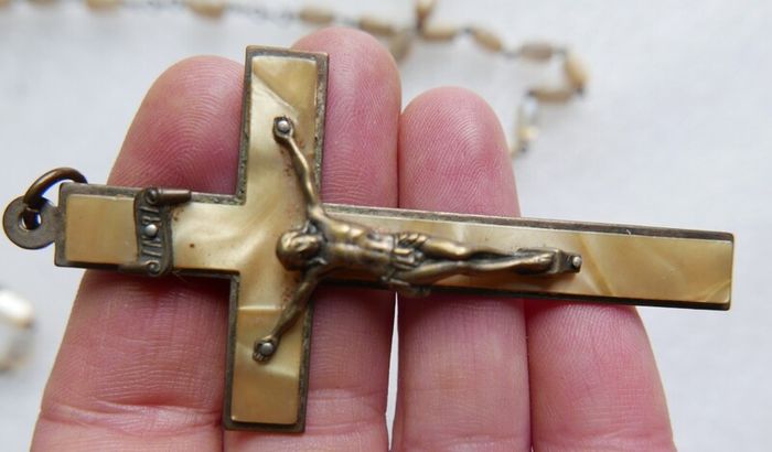 Vintage Mother of Pearl Rosary Beads