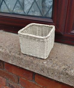 Wicker Style Small Basket (used).