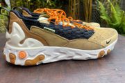 Nike React Sertu Men Shoes, Club Gold/Black/Wheat/Ceramic, AT5301-700, size 10