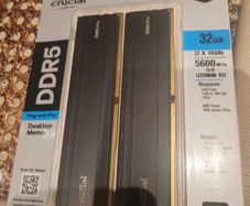 32 Gb DDR5 Ram (2x16 Gb) 5600mhz, Intel Xmp 3.0 / Amd Expo ( New, Unopened )