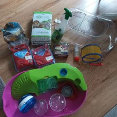 Hamster cage and accessories