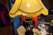 Oriental Style Ginger Jar Table Lamp And Shade.