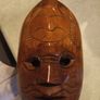 Vintage Wood Carved Fijian Tiki Mask Sea Turtle Theme Wall Hanging. Fiji Folk Art South Pacific Decor Wall Art. Image 7