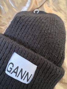 GANNI hat / black / new