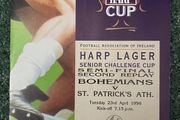 Very Rare 1996 Bohemians v St. Patricks Athletic - FAI Cup Semi-Final Second Replay Programme