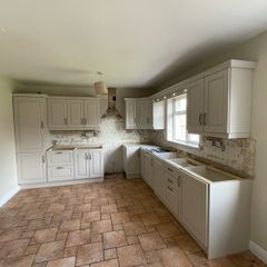 Kitchen and utility units with 2 sinks, dismantled and ready to collect