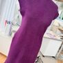 Lainey Wine cashmere Dress Image 4