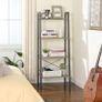 Ladder Shelf, 4-Tier Bookshelf, Free Standing Storage Shelves, Stable Metal Frame, in the Living Room Bedroom Kitchen or Balcony, Easy to Assemble, Industrial (FREE POSTAGE) Image 3